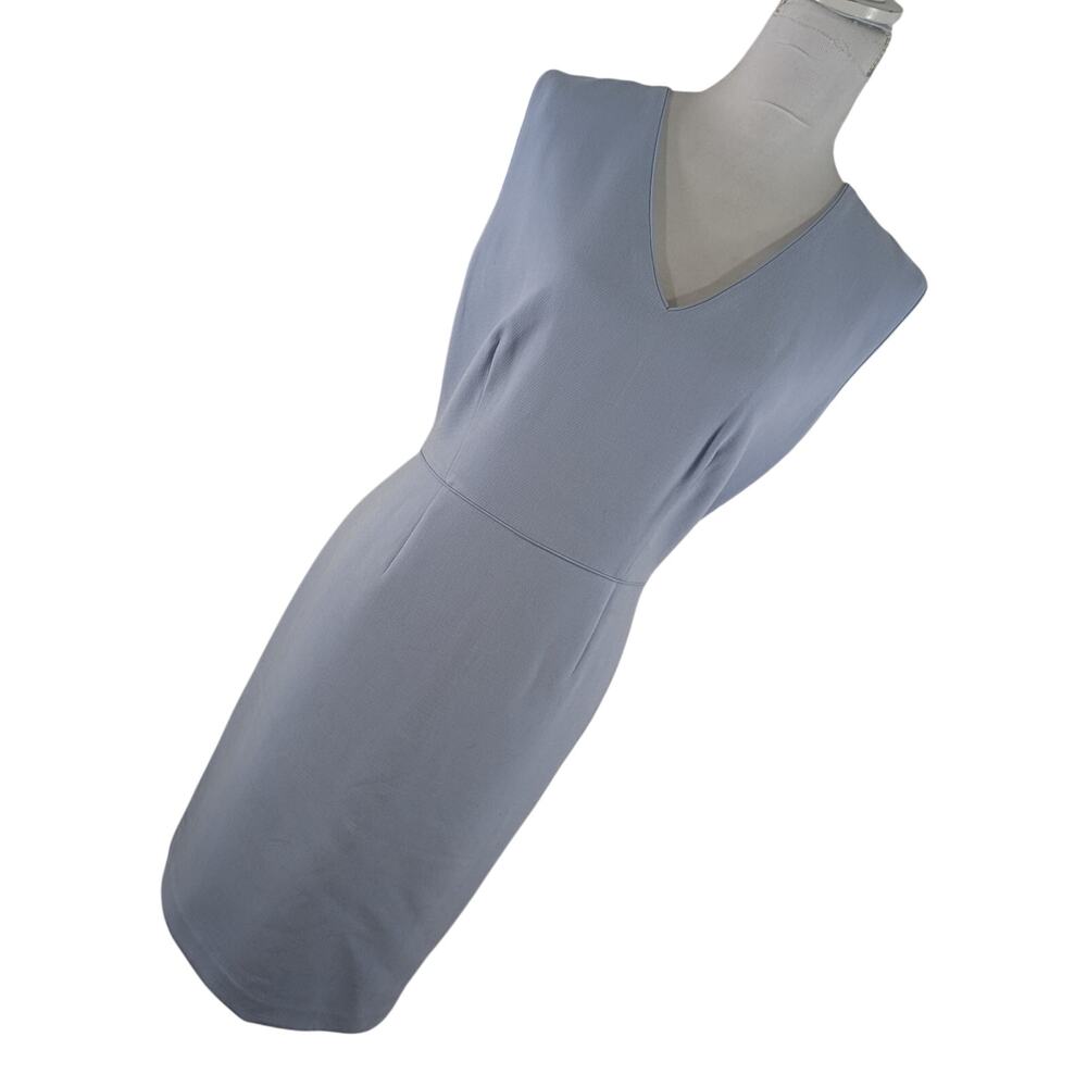 ANN TAYLOR FACTORY! GORGEOUS PERIWINKLE BLUE, HINT OF LAVENDER, V-NECK DRESS! 12